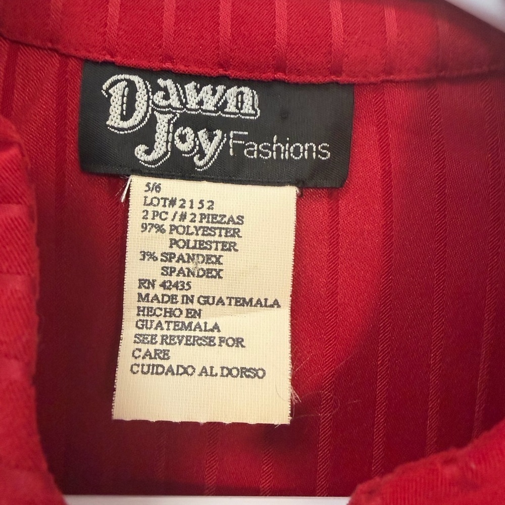 Chic Red Pinstripe Women's Blazer - Picture 3 of 4